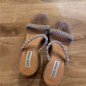 Steve Madden Tan Braided Sandals